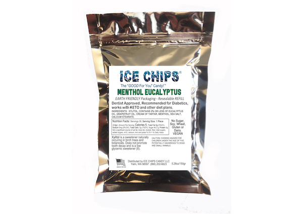 ICE CHIPS® Menthol Eucalyptus Xylitol Candy